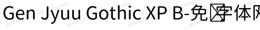 Gen Jyuu Gothic XP B字体转换